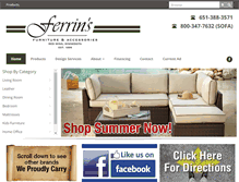 Tablet Screenshot of ferrinfurniture.com